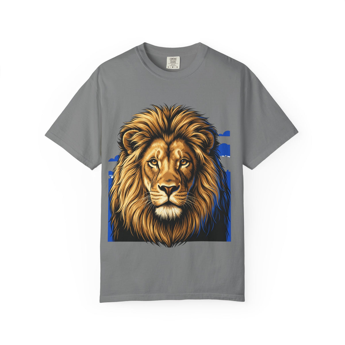 Lion Portrait T-Shirt — Majestic Lion Graphic Tee